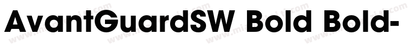 AvantGuardSW Bold Bold字体转换